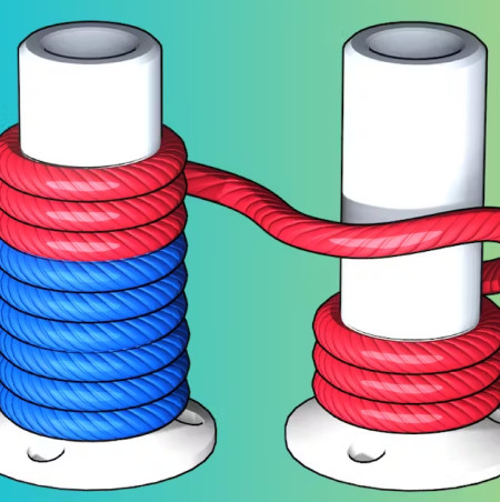 Сортировка по цвету веревки 3D