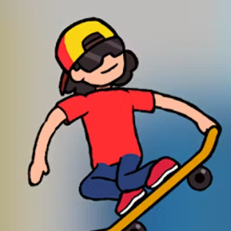 Skateboard Wheelie 